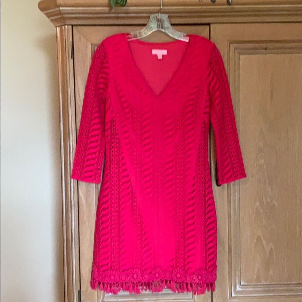 Lilly Pulitzer lined lace dress